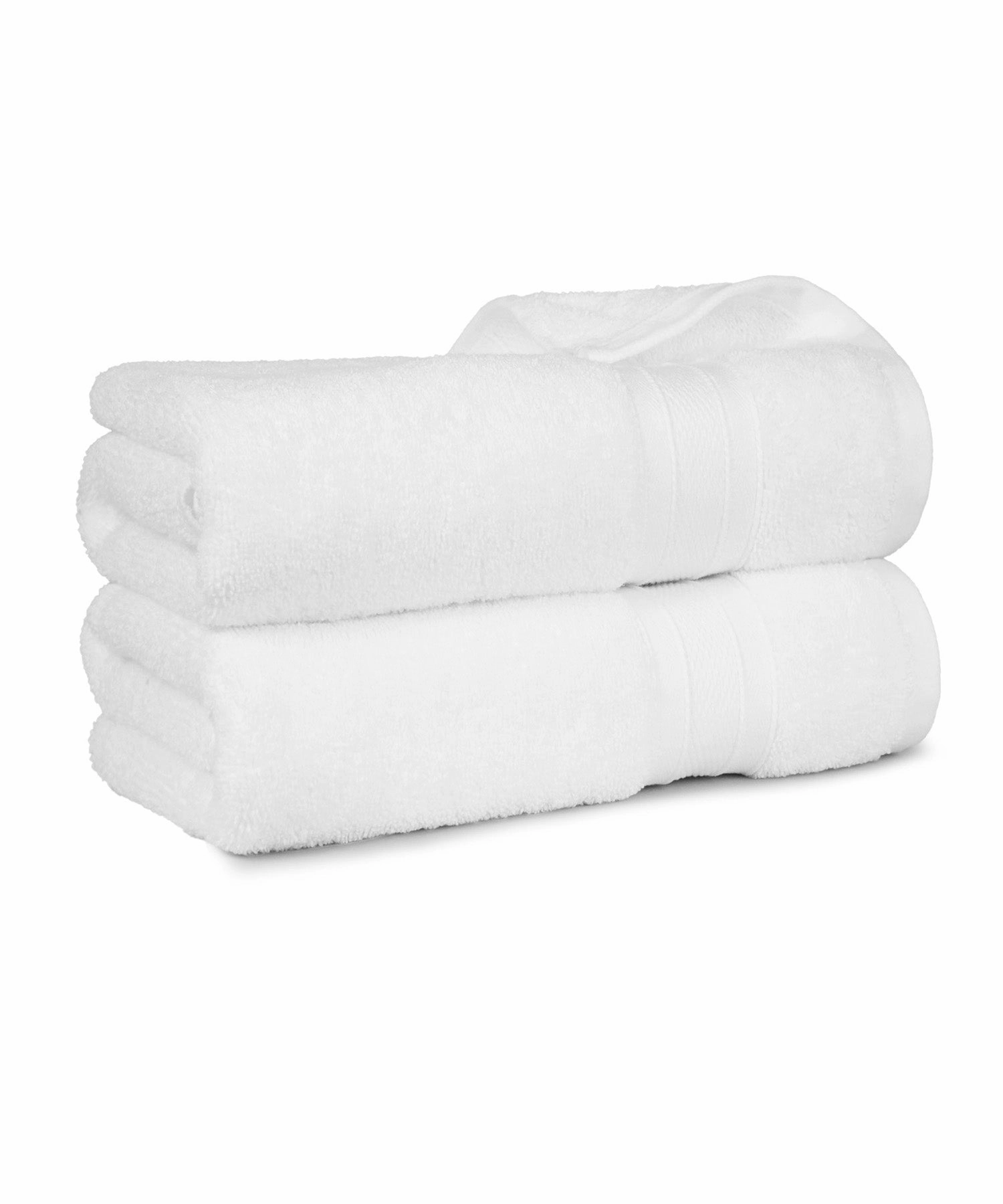Soft Comfort White Air Rich Technology 2Pc Bath Towel, 100% Cotton, 509 GSM, White
