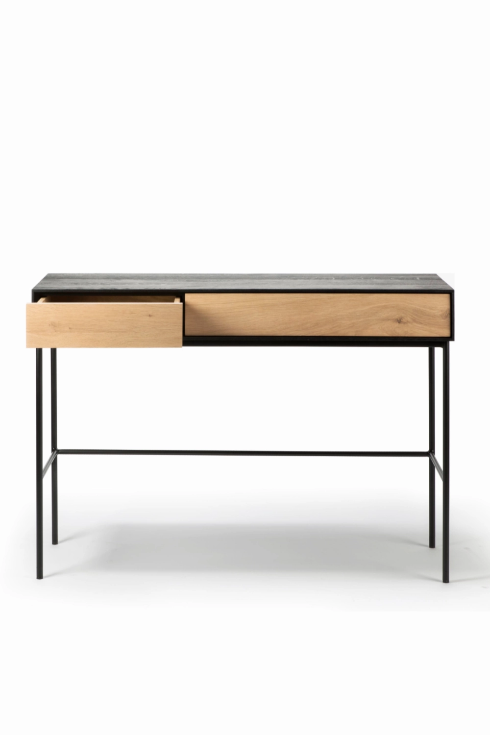 Solid Oak 2-Drawer Desk | Ethnicraft Blackbird