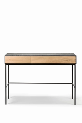 Solid Oak 2-Drawer Desk | Ethnicraft Blackbird desk,home desk,workstation