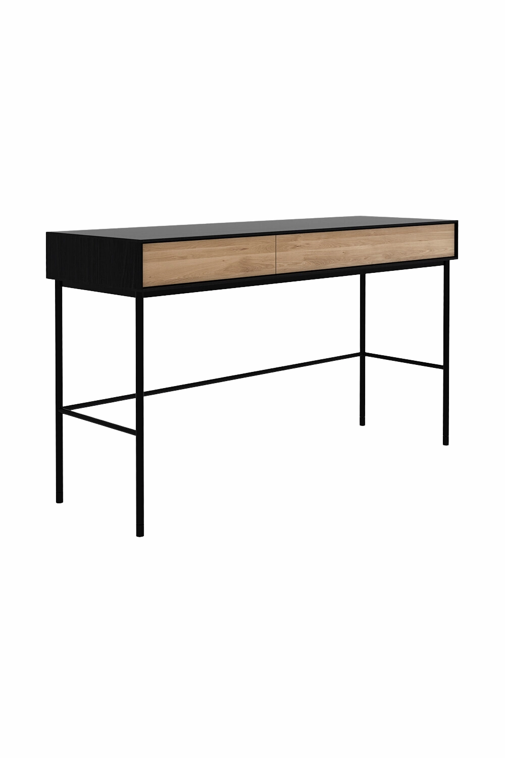 Solid Oak 2-Drawer Desk | Ethnicraft Blackbird