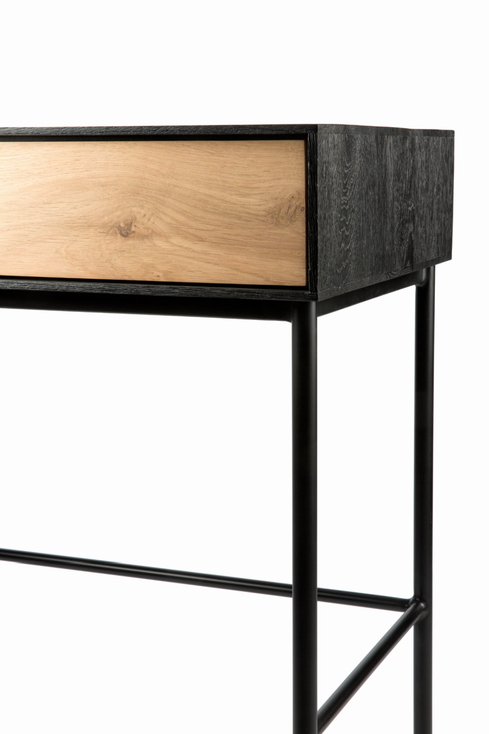 Solid Oak 2-Drawer Desk | Ethnicraft Blackbird