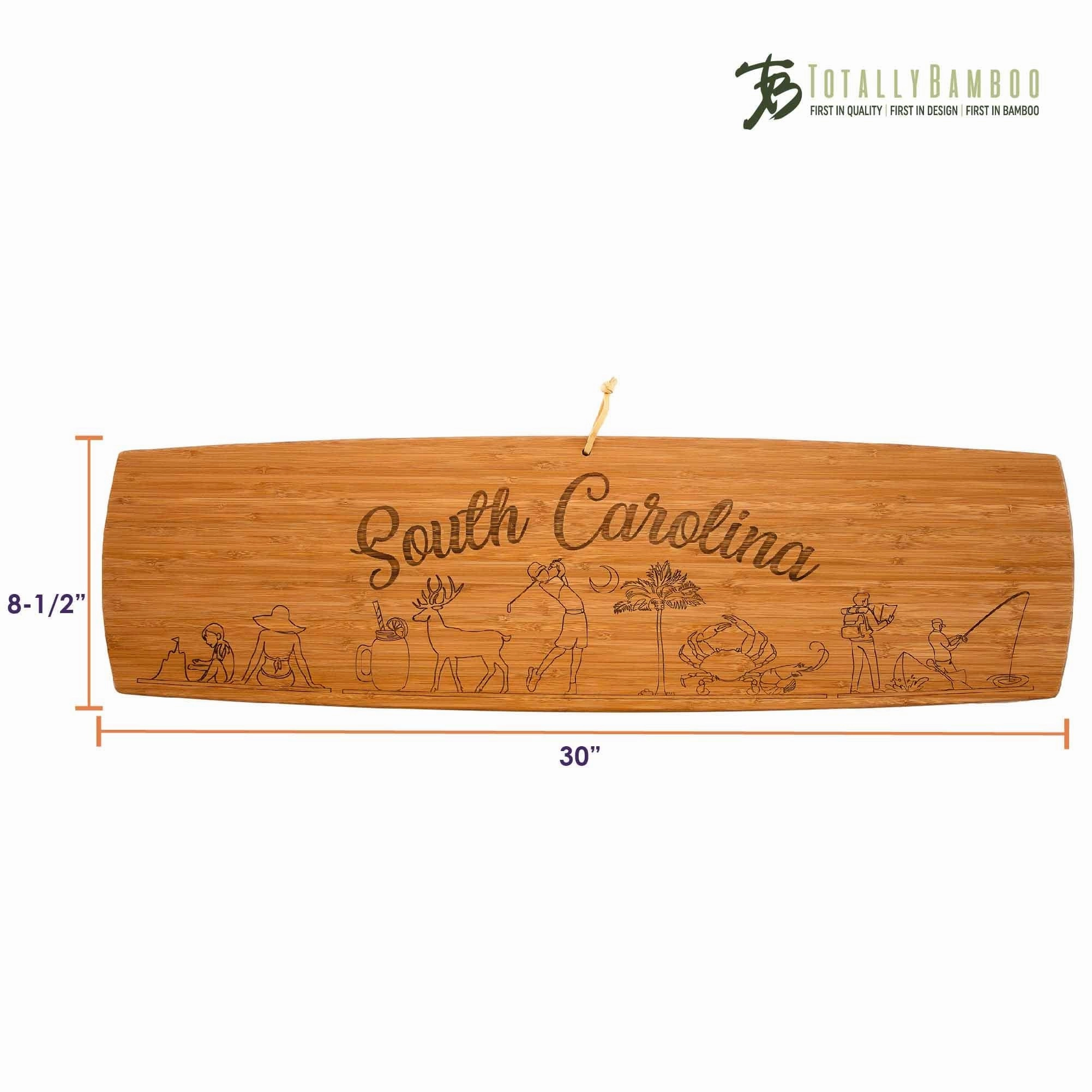 South Carolina Engraved XL Charcuterie Board, 30" x 8-1/2"