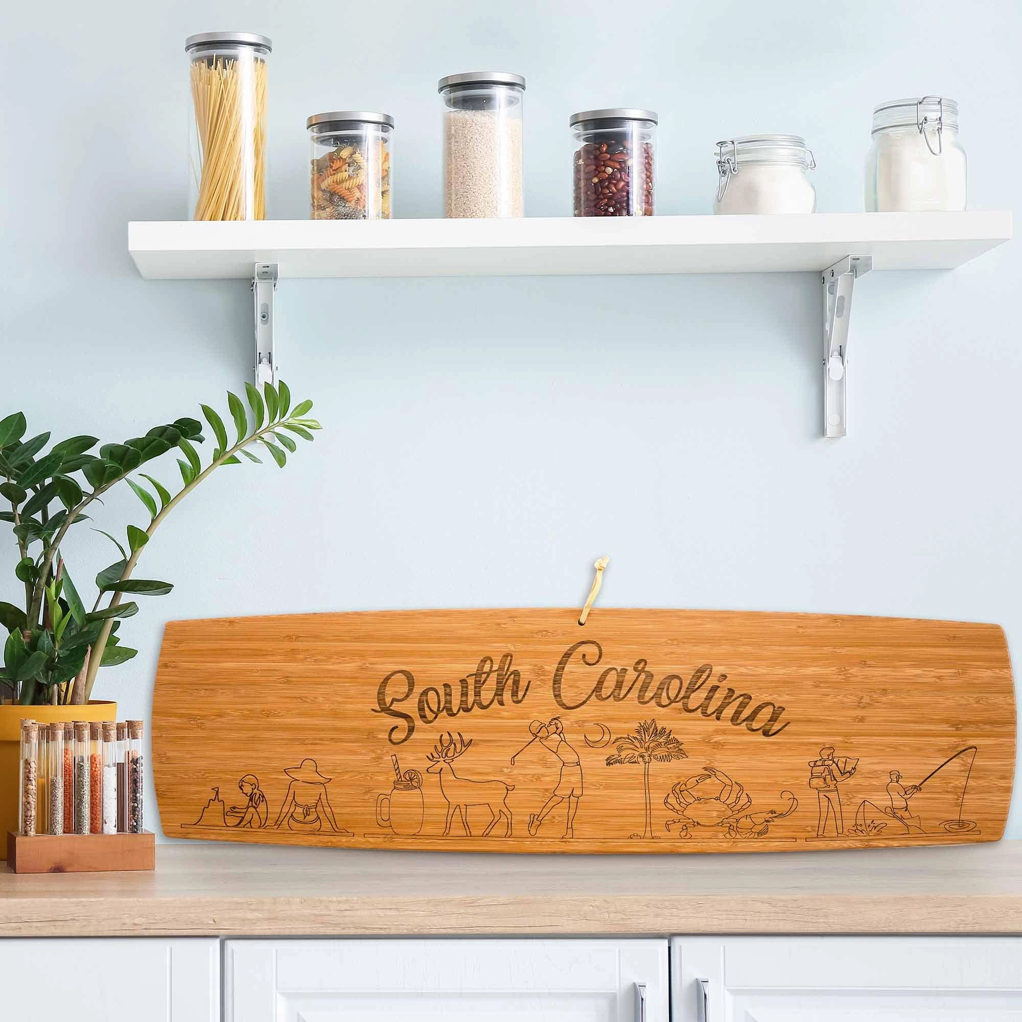 South Carolina Engraved XL Charcuterie Board, 30" x 8-1/2"