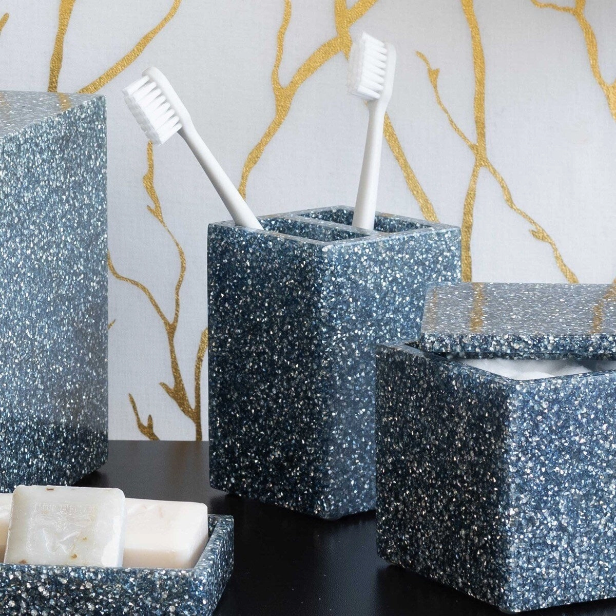 Sparkles Home Luminous Rhinestone Toothbrush Holder
