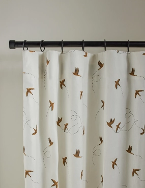 Sparrow Linen Curtain Panel by Rylee   Cru home decor,home accents,interior accessories