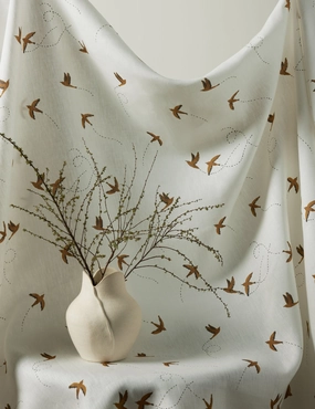 Sparrow Linen Fabric by Rylee   Cru home decor,home accents,interior accessories