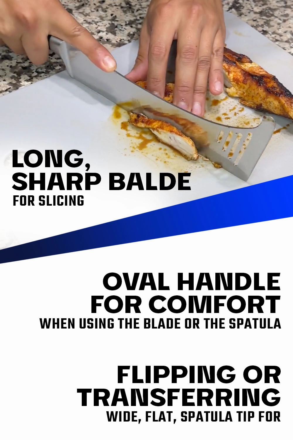 Spatula Knife Hybrid Utensil 8" | Gladiator Series | NSF Certified | Dalstrong 
