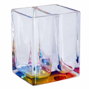 Spectrum Toothbrush Holder - Iridescent Clear - Toothbrush Holder toothbrush holder,bathroom cup,bathroom organizer