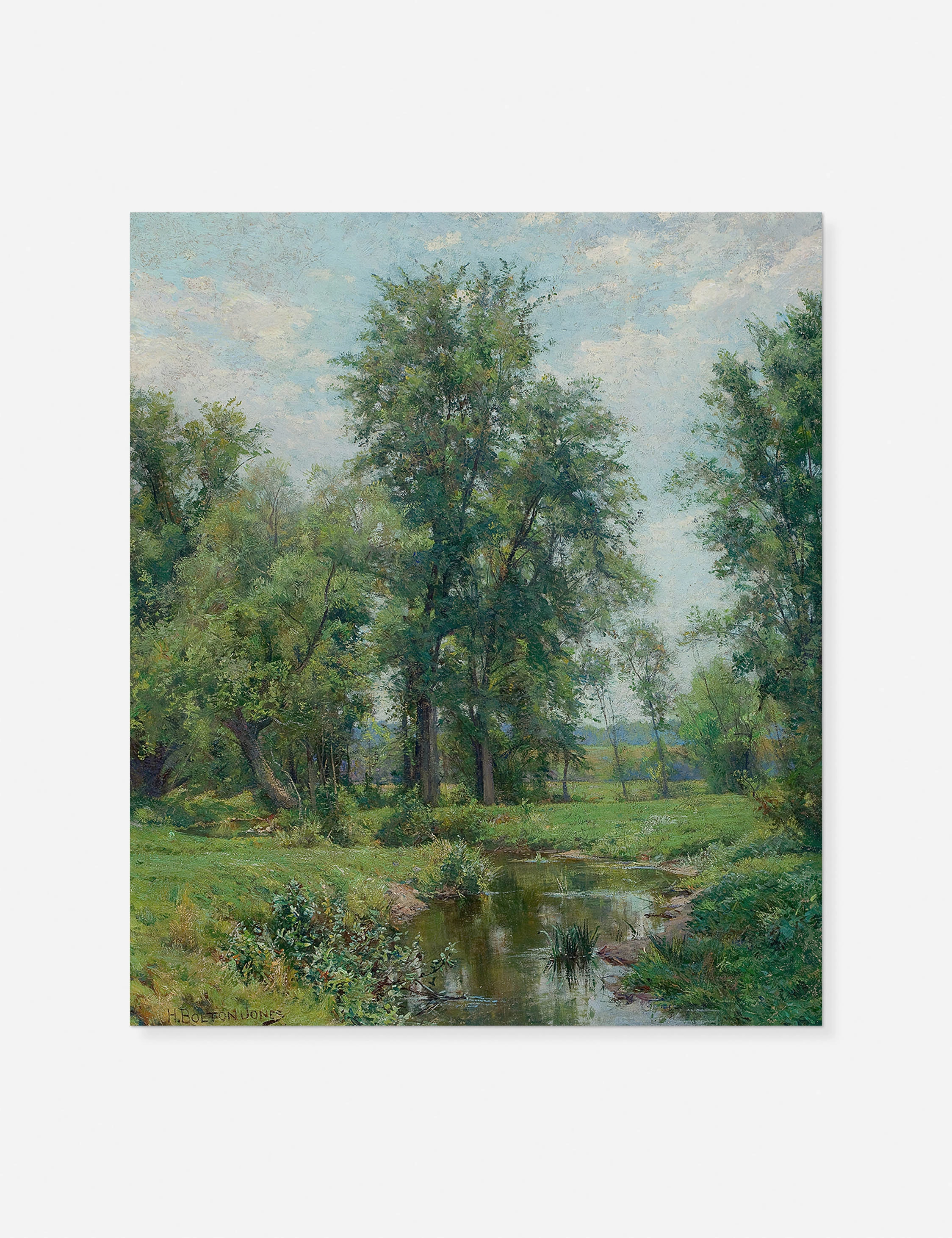 Springtime in Old Lyme, Connecticut Print by Hugh Bolton Jones wall art,canvas print,home wall decor