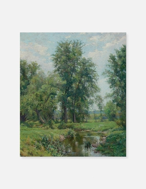 Springtime in Old Lyme, Connecticut Print by Hugh Bolton Jones wall art,canvas print,home wall decor