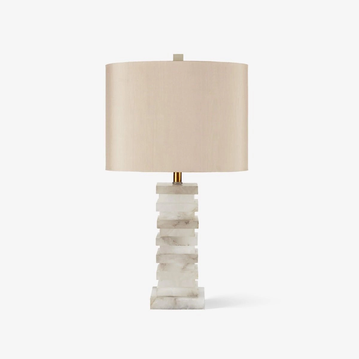 Stacked Alabaster Table Lamp table lamp,bedside lamp,lighting decor