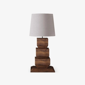 Stacked Wooden Table Lamp table lamp,bedside lamp,lighting decor
