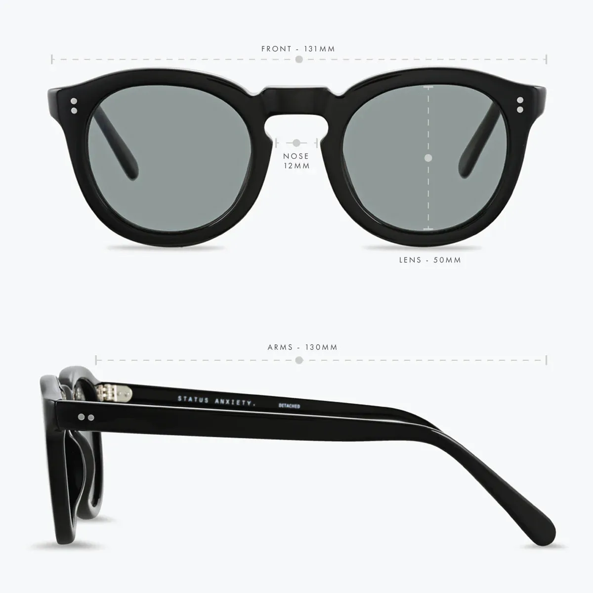 Status Anxiety Detached Black Sunglasses_Status-Anxiety