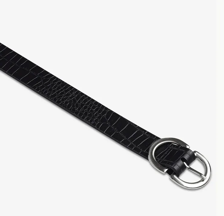 Status Anxiety In Reverse Belt BLK CROC/SILVER Belts_Status-Anxiety