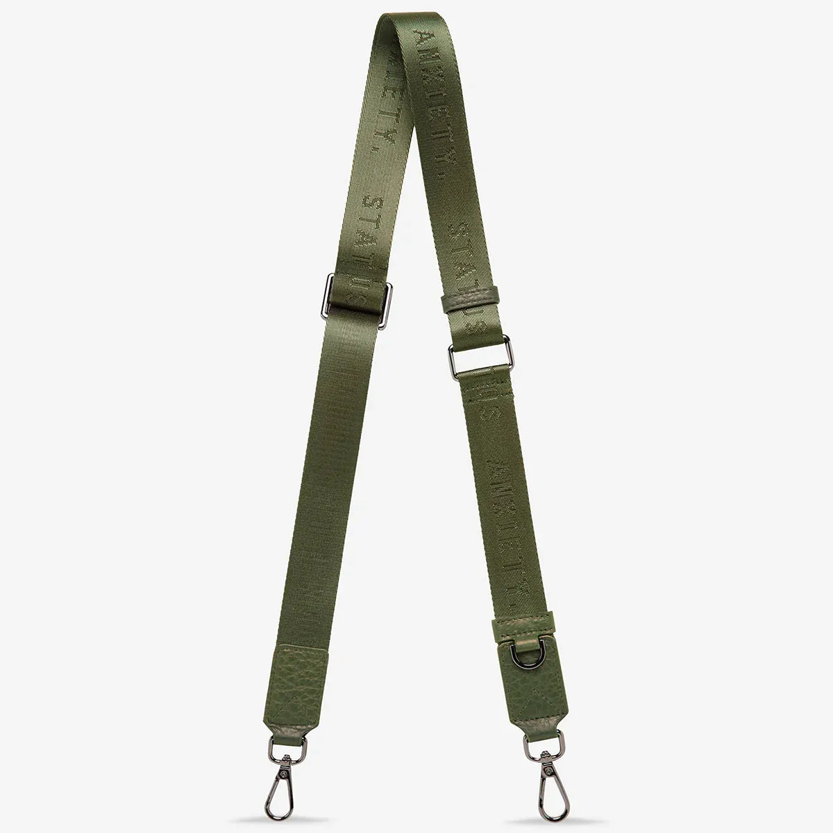 Status Anxiety Lucky Escape Khaki Webbed Strap THIN ACCESSORIES_Status-Anxiety