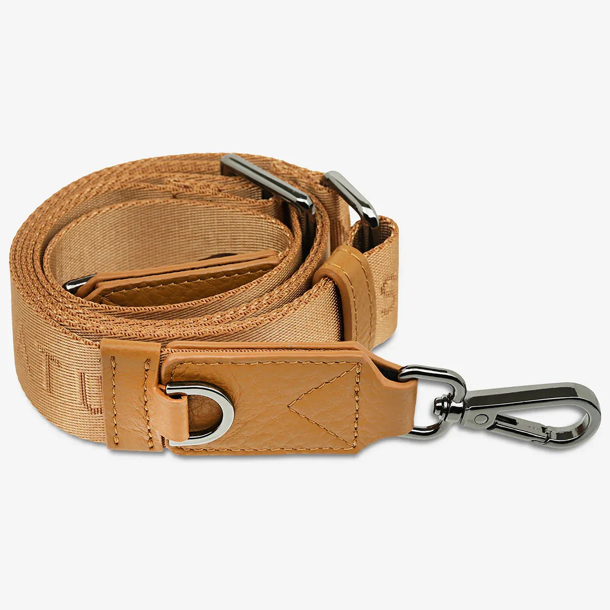 Status Anxiety Lucky Escape Tan Webbed Strap THIN ACCESSORIES_Status-Anxiety