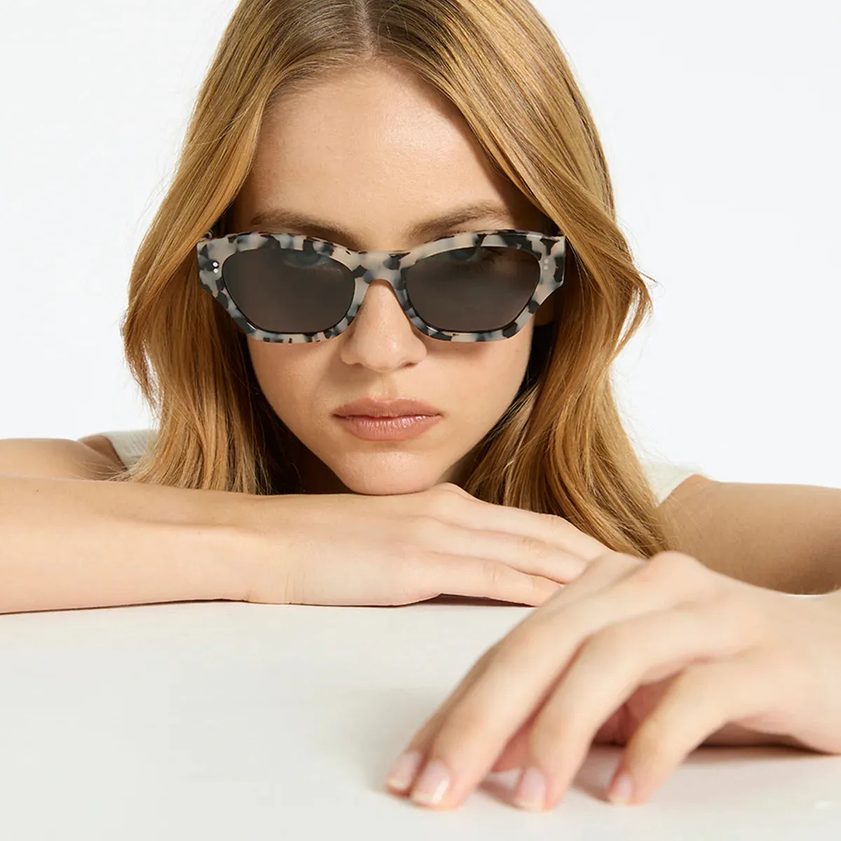 Status Anxiety Otherworldly White Tort Sunglasses_Status-Anxiety