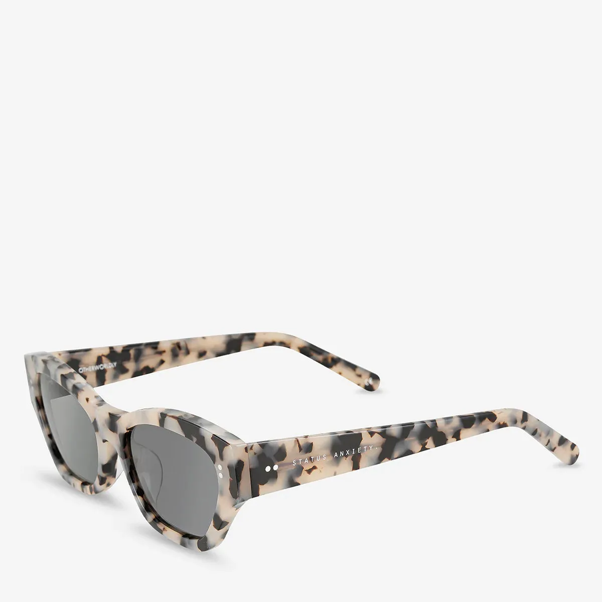 Status Anxiety Otherworldly White Tort Sunglasses_Status-Anxiety