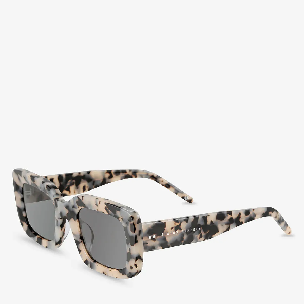 Status Anxiety Unyielding White Tort Sunglasses_Status-Anxiety