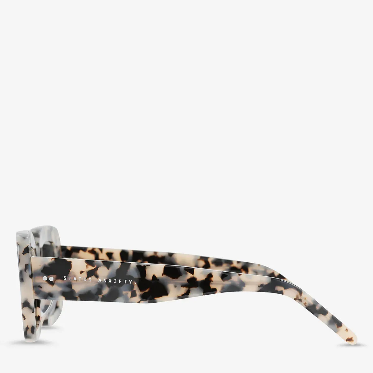 Status Anxiety Unyielding White Tort Sunglasses_Status-Anxiety