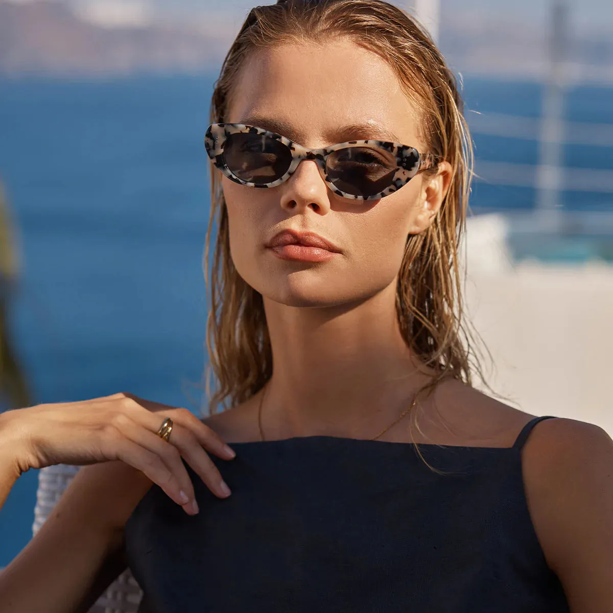 Status Anxiety Wonderment White Tort Sunglasses_Status-Anxiety