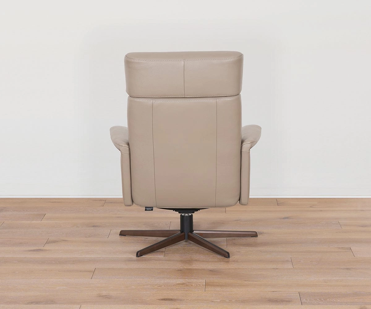 Steffen Leather Recliner & Ottoman