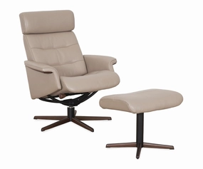Steffen Leather Recliner & Ottoman sofa,couch,living room furniture