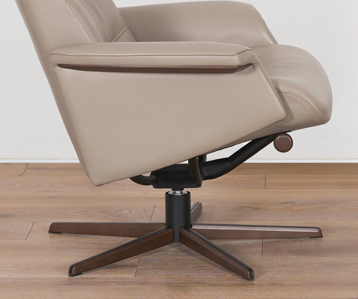 Steffen Leather Recliner & Ottoman
