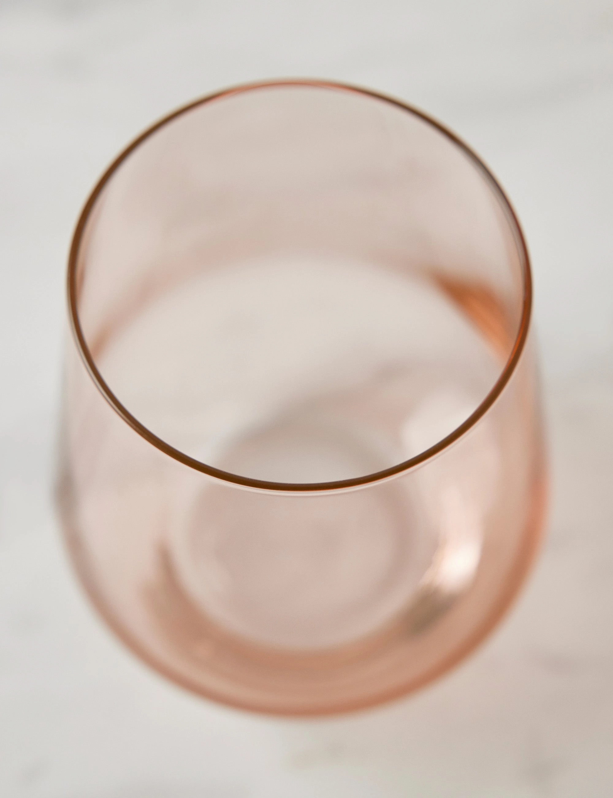 Stemless Wine Glass (Set of 2) by Estelle Colored Glass