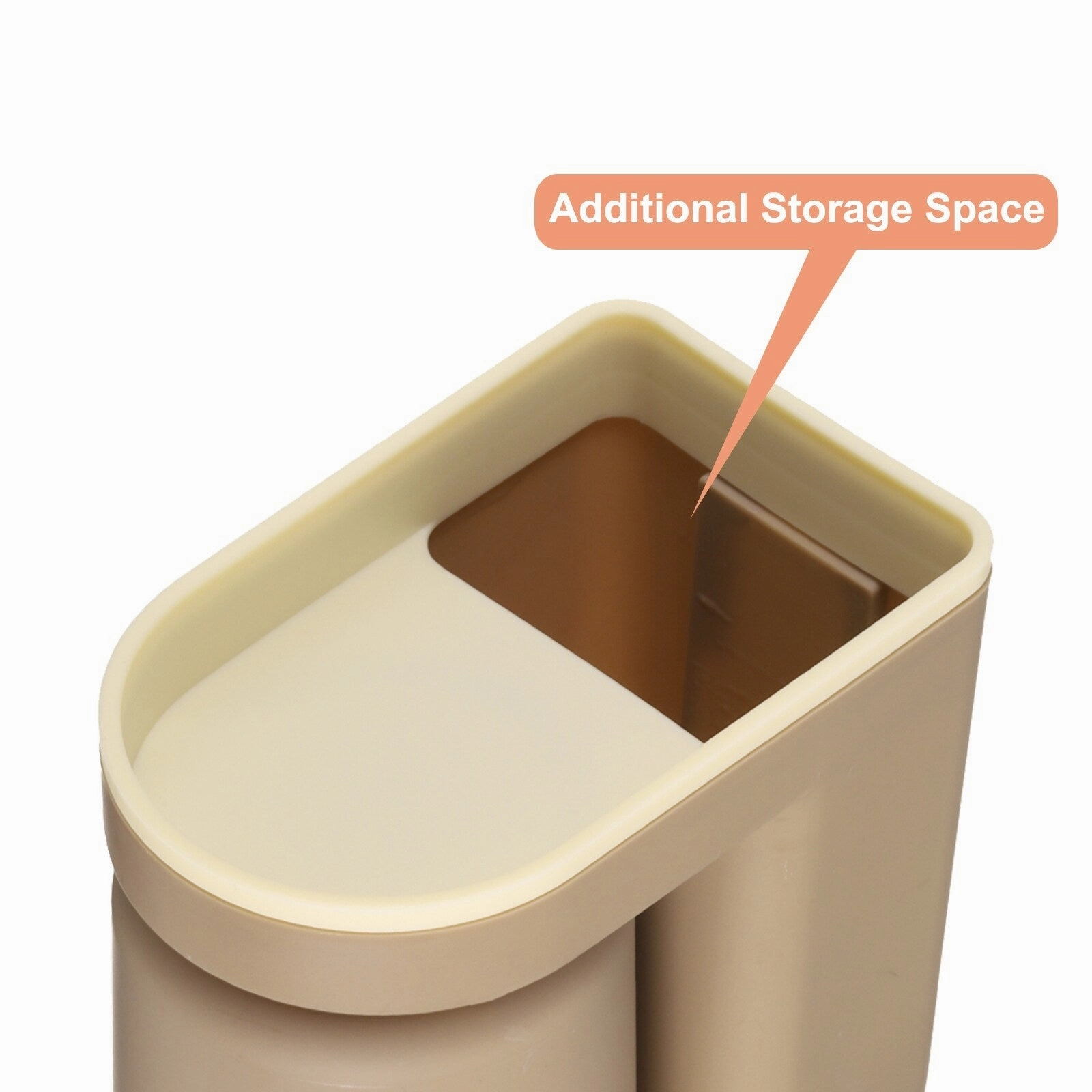 Stick-on Toothbrush Holder with Cup for Bathroom