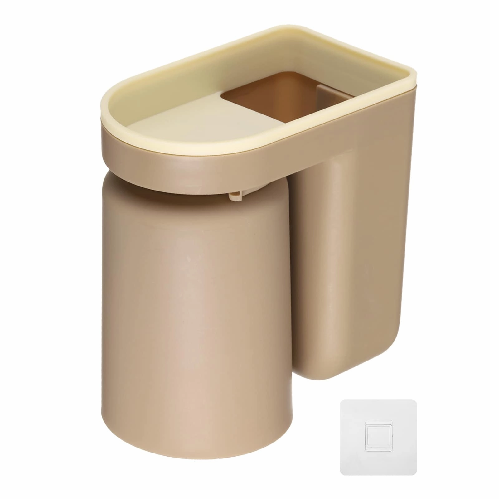 Stick-on Toothbrush Holder with Cup for Bathroom toothbrush holder,bathroom cup,bathroom organizer