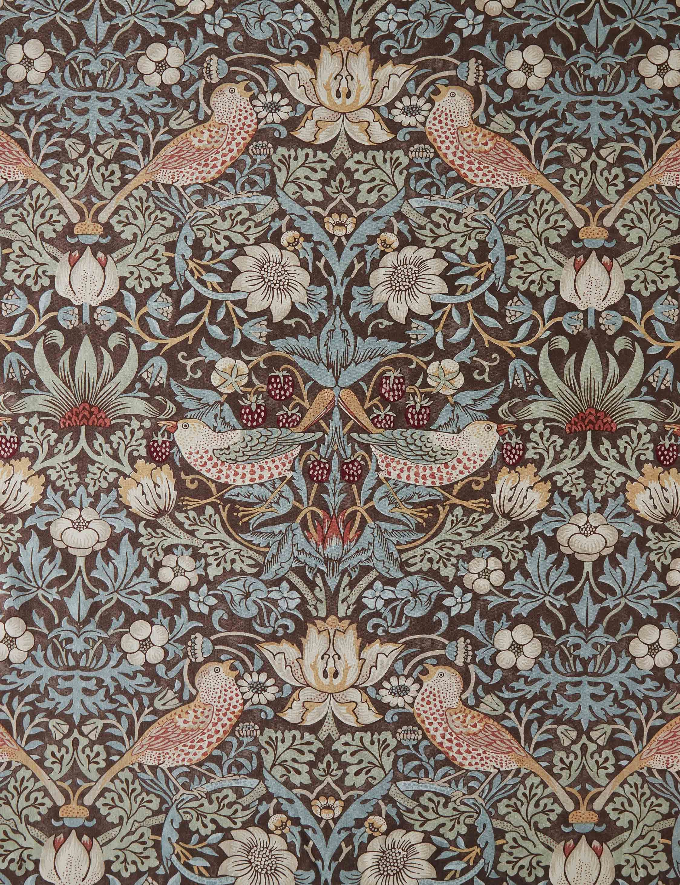 Strawberry Thief Cotton Fabric by Morris & Co.