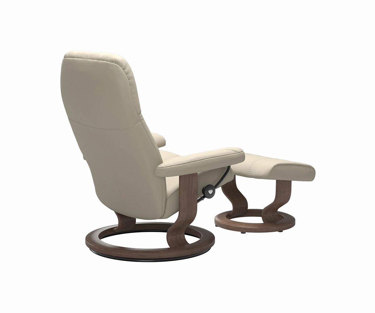 Stressless Consul Recliner & Ottoman - Cream