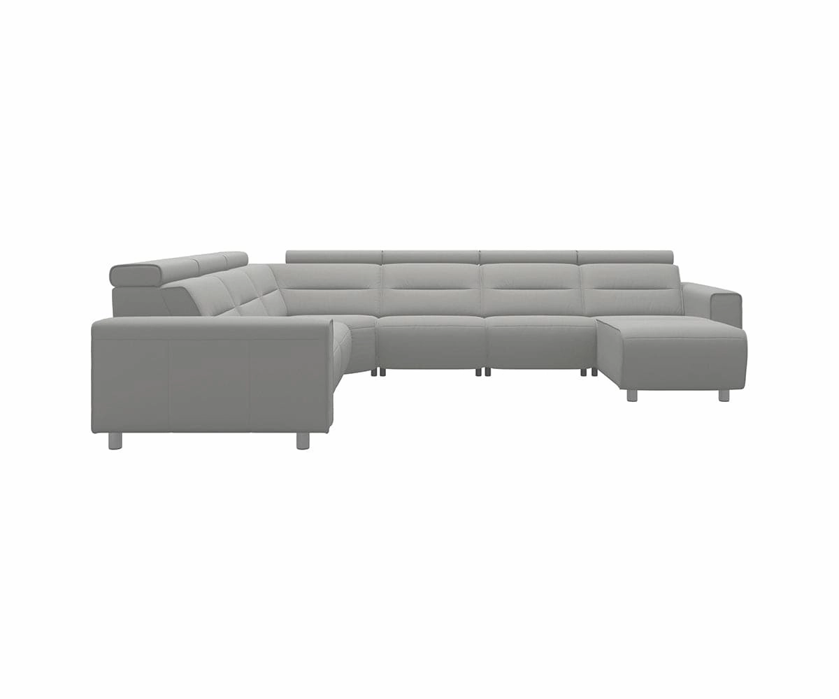 Stressless Emily Leather Power Reclining Sectional - Large sofa,couch,living room furniture