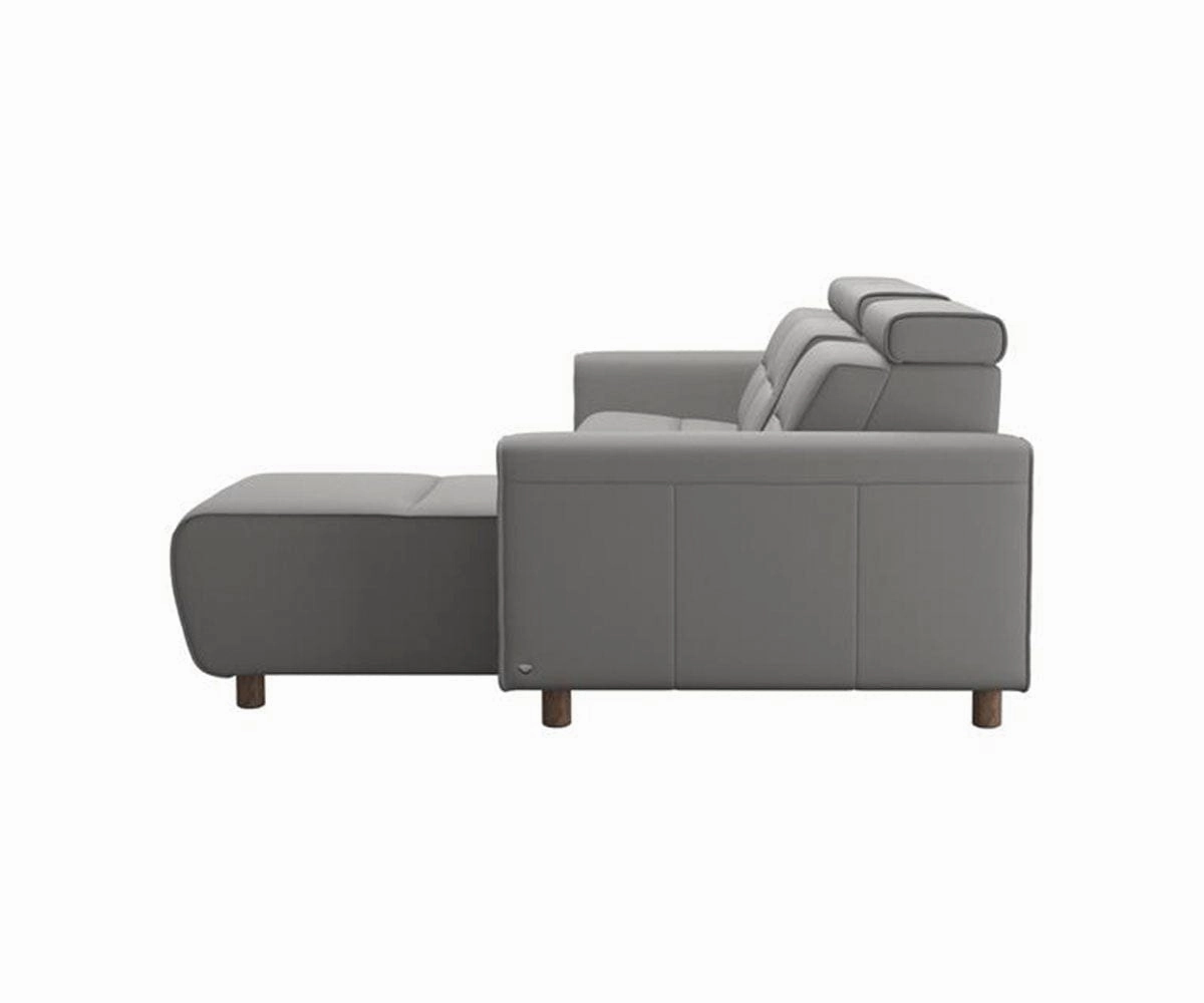 Stressless Emily Leather Power Reclining Sectional - Small