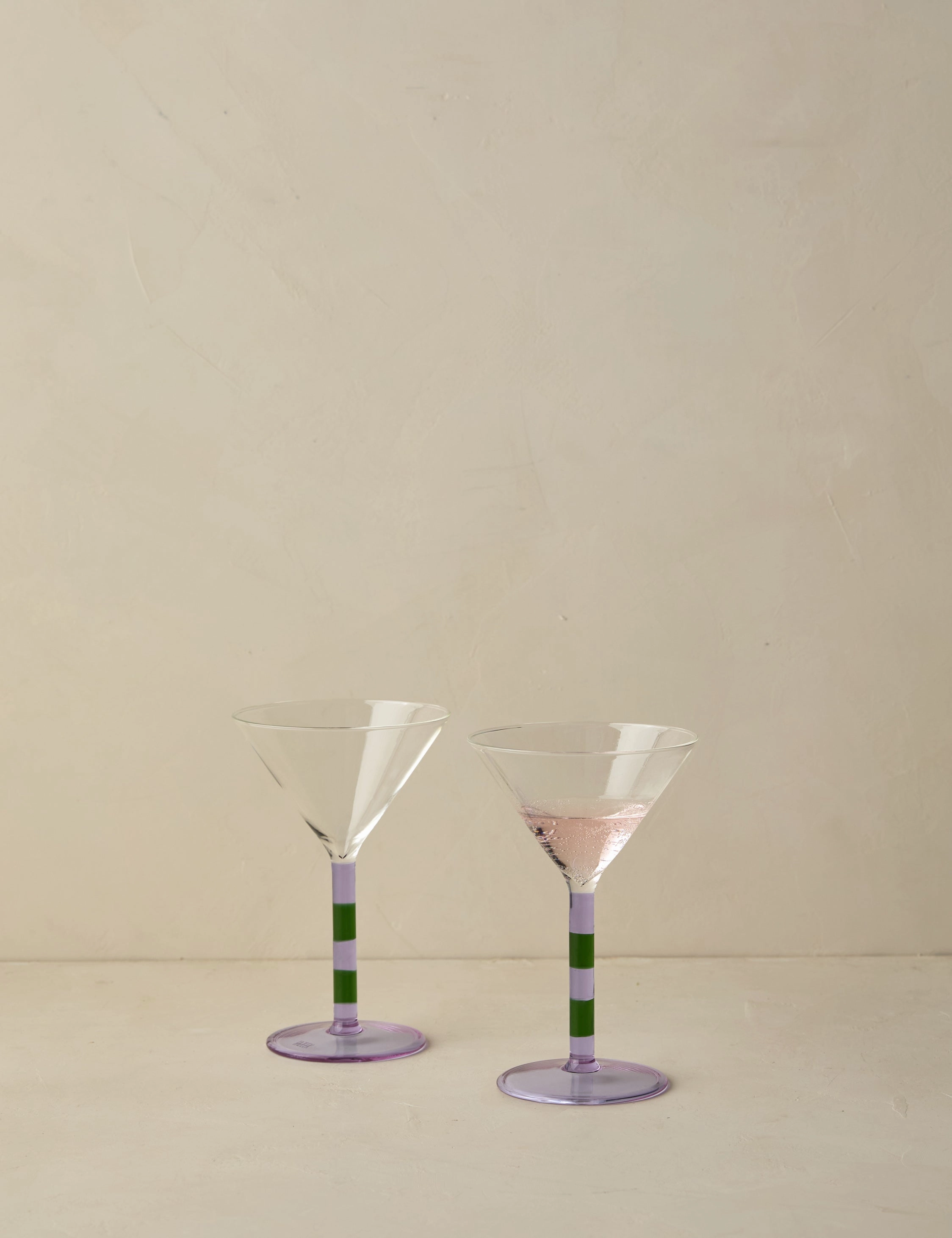 Striped Martini Glass (Set of 2) by FAZEEK home decor,home accents,interior accessories