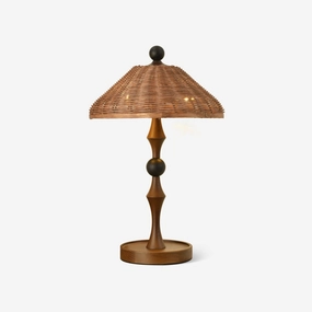 Striped Rattan Shade Table Lamp table lamp,bedside lamp,lighting decor