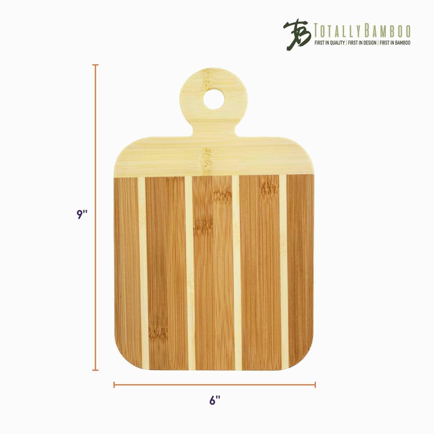 Striped Small Paddle Serving Board, 9" x 6"