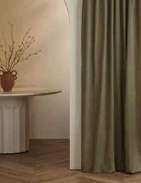Striped Velvet Curtain Panel by Sarah Sherman Samuel home decor,home accents,interior accessories