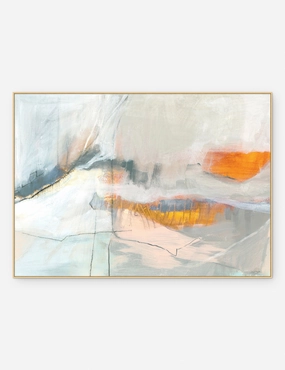 Strokes of Tangerine Wall Art by Mary Elizabeth Peterson wall art,canvas print,home wall decor
