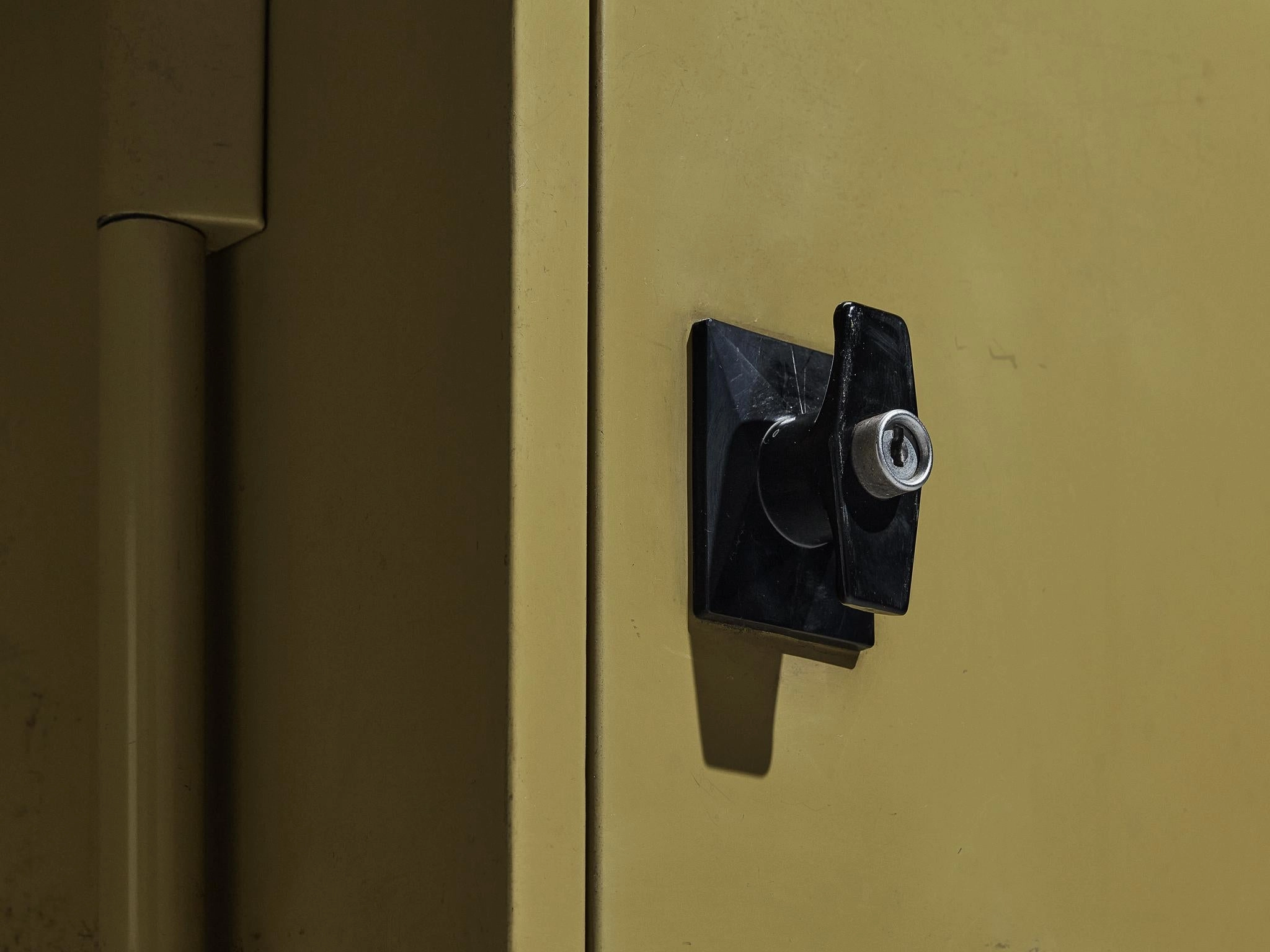 Studio BBPR for Olivetti 'Spazio' Sideboard in Yellow Coated Steel