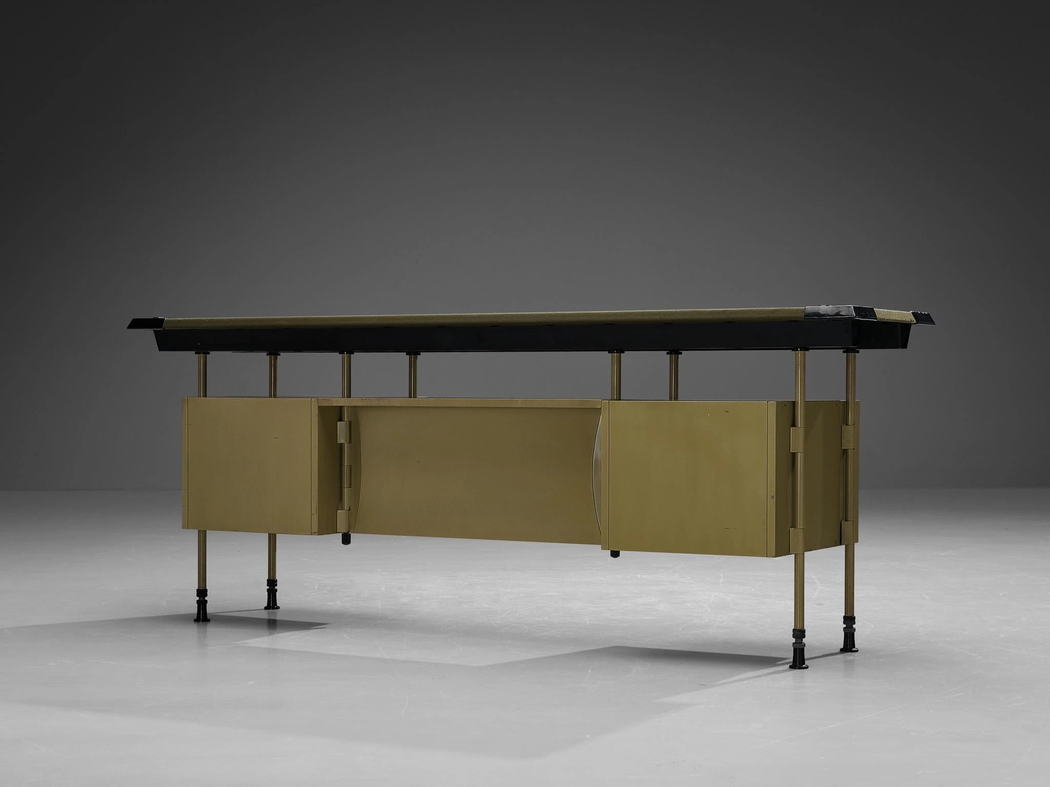 Studio BBPR for Olivetti 'Spazio' Sideboard in Yellow Coated Steel