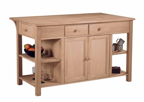 Super Kitchen Center with Breakfast Bar storage cabinet,organizer,furniture storage
