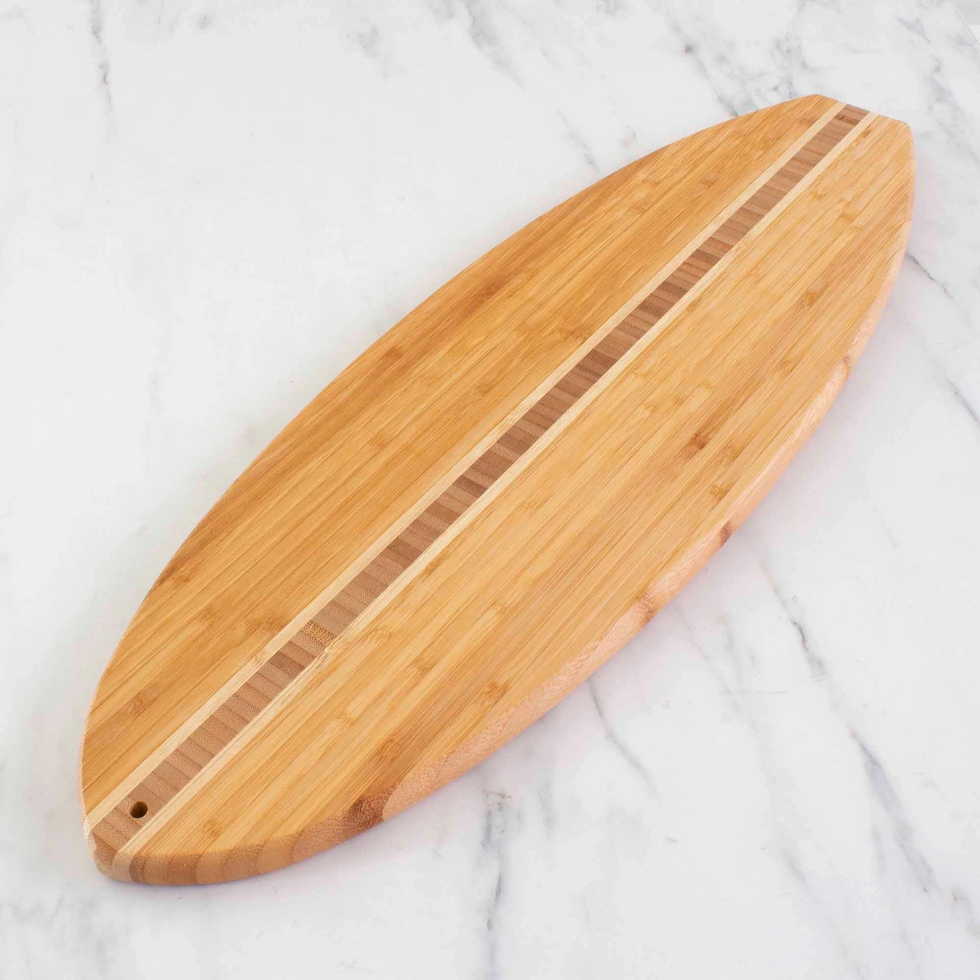 Surfboard Shaped Cutting Board, 23" x 7-1/2"