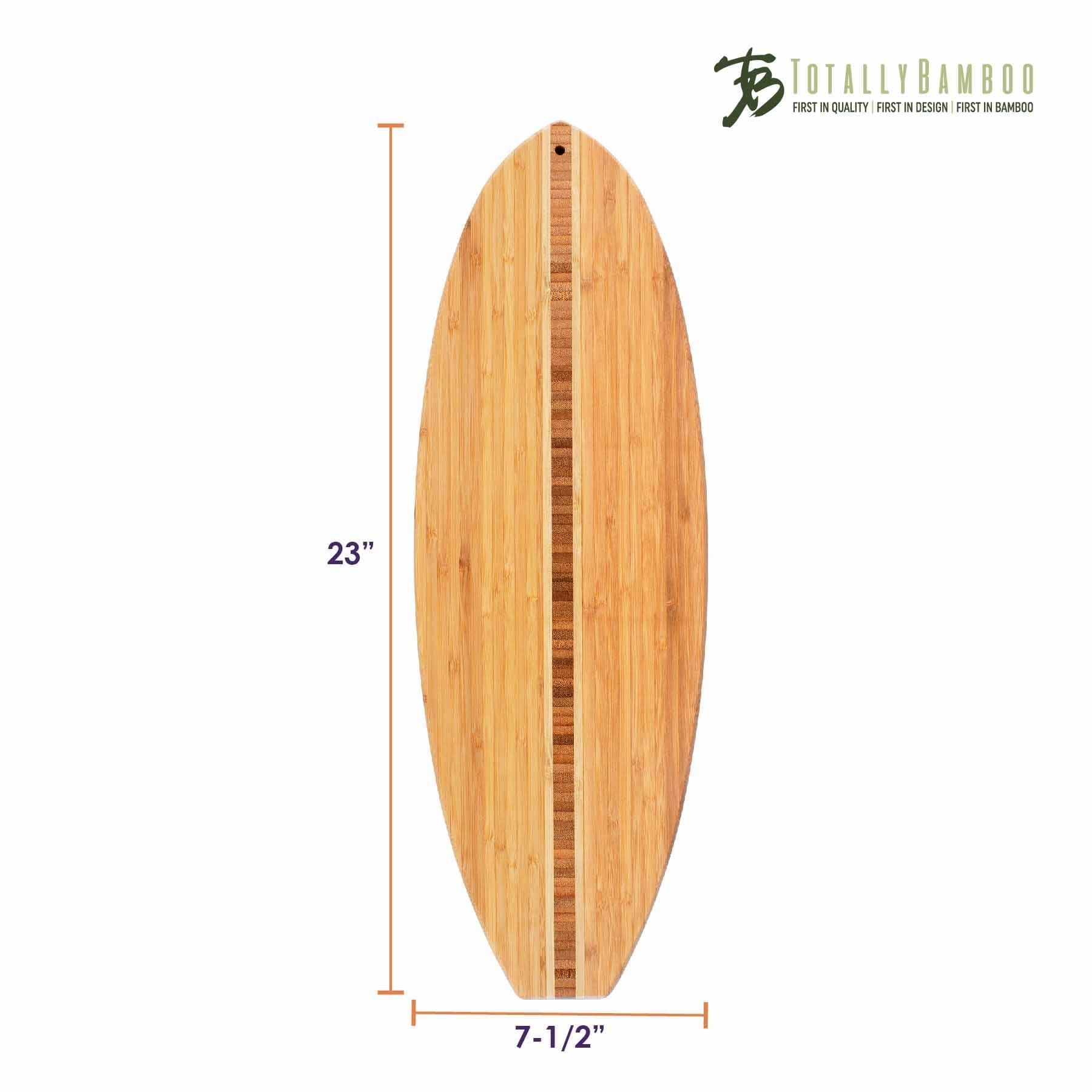 Surfboard Shaped Cutting Board, 23" x 7-1/2"