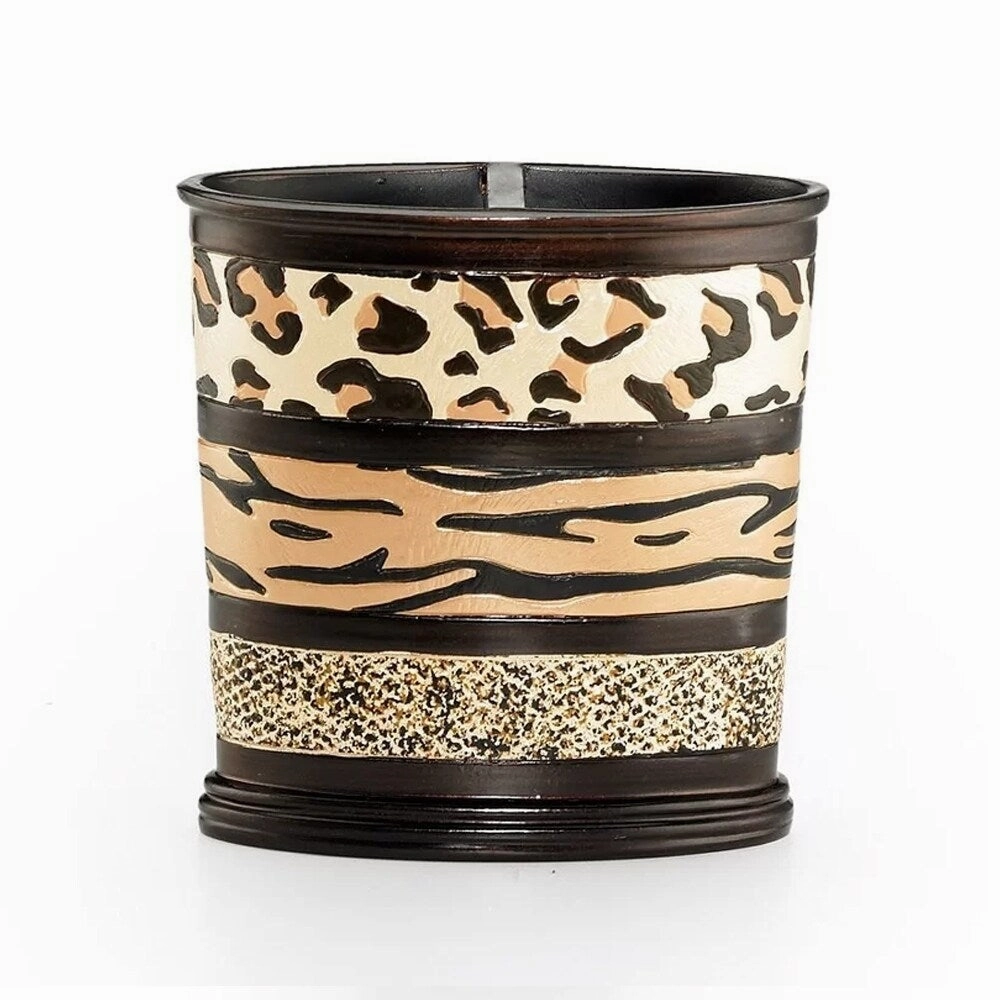 Sweet Home Collection Exotic Animal Print Toothbrush Holder toothbrush holder,bathroom cup,bathroom organizer