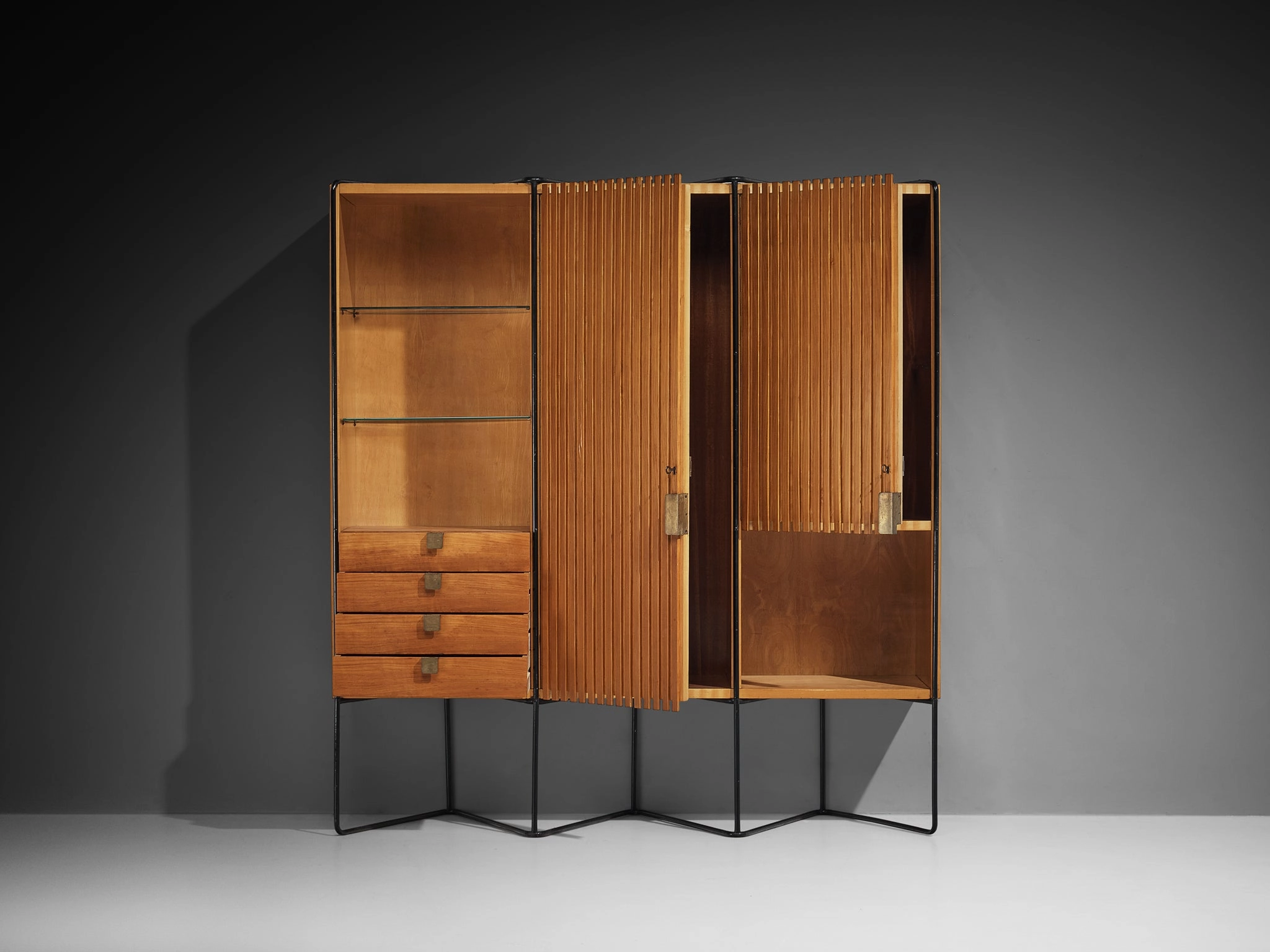 Taichiro Nakay for La Permanente Mobili Wall Cabinet in Cherry