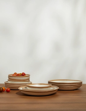 Tara Melamine Dinnerware (12-Piece Set) -  - home decor,home accents,interior accessories