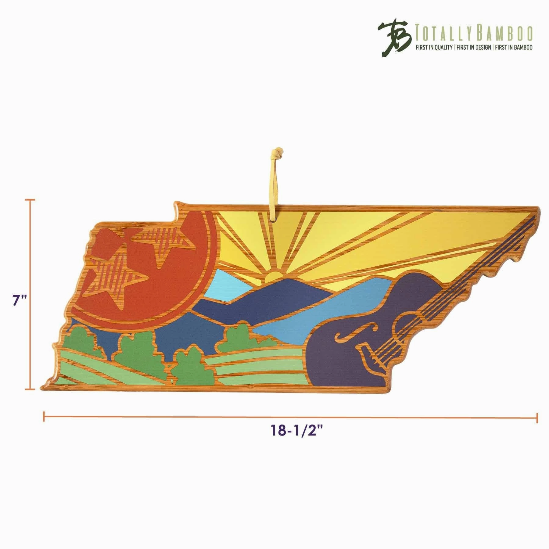 Tennessee Cutting Board with Artwork by Summer Stokes