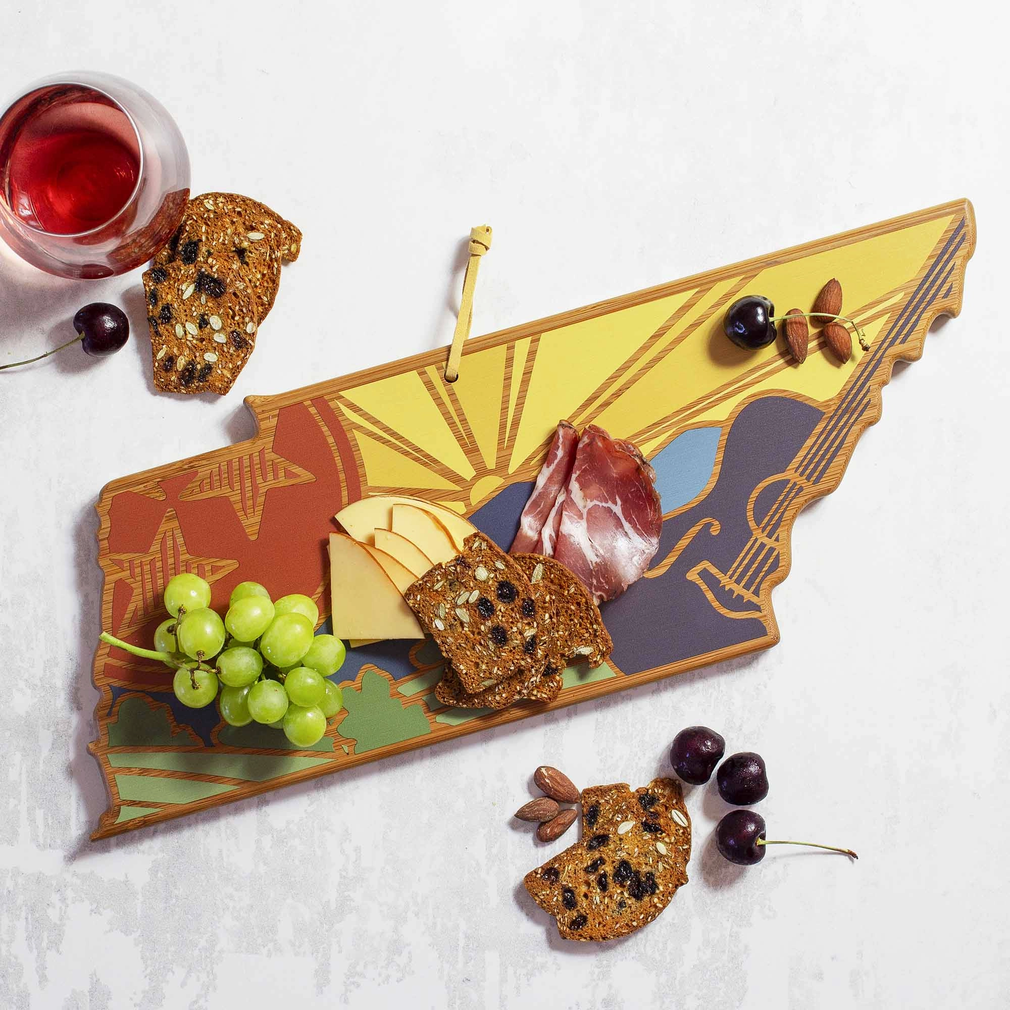 Tennessee Cutting Board with Artwork by Summer Stokes